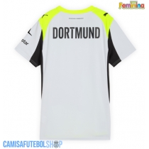 Camisa de time de futebol Borussia Dortmund Replicas 2º Equipamento Feminina 2025-26 Manga Curta